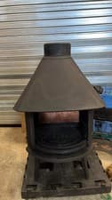 Jotul 6 Vintage Cast Iron Wood Burning BOILER Stove 7” Exit. LARGE OUTPUT BOILER