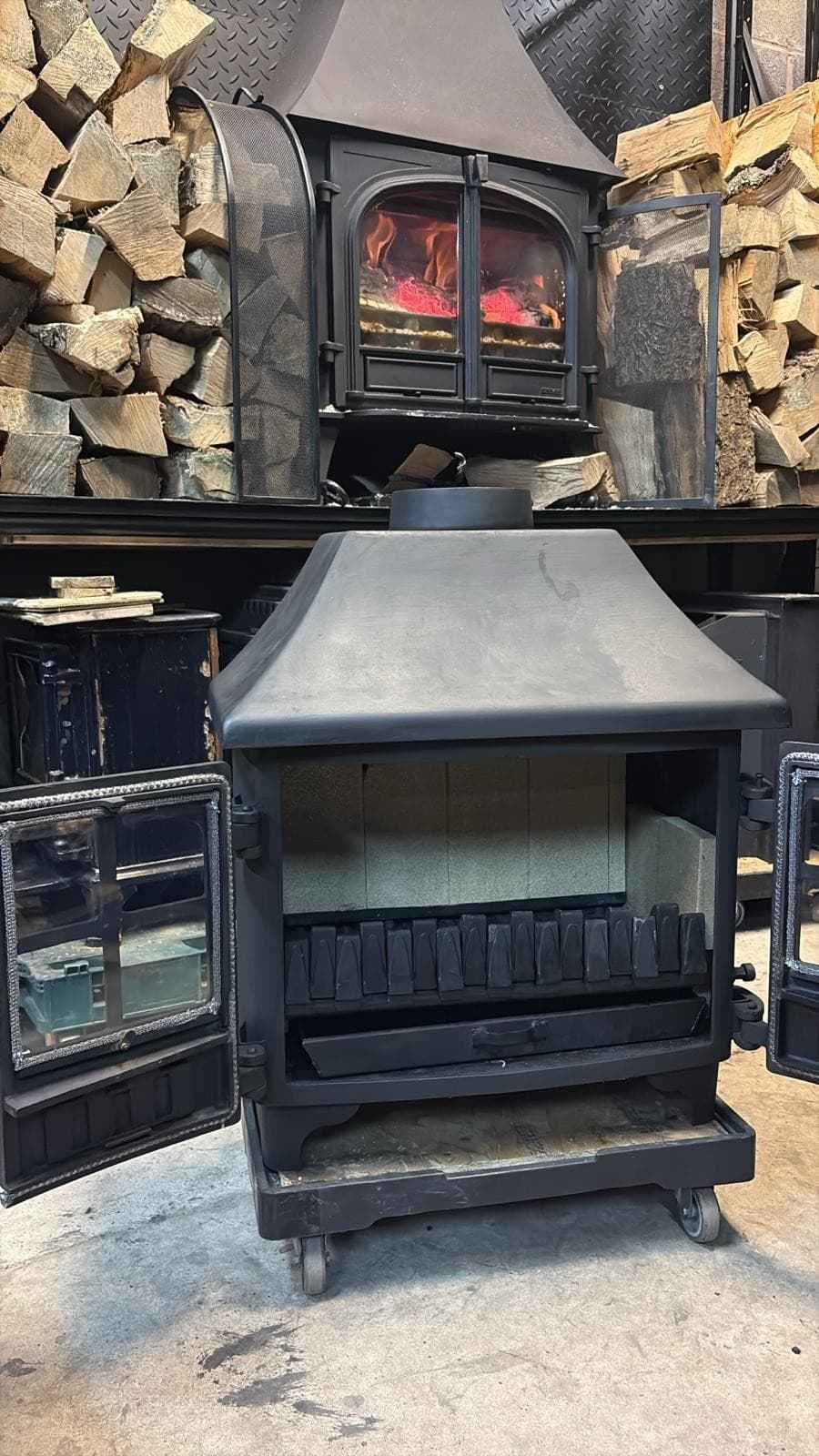 Hunter Herald 8 Stove 8kw, MULTIFUEL, COAL (log,wood+burner), 🚚🚚🚚 — view 3