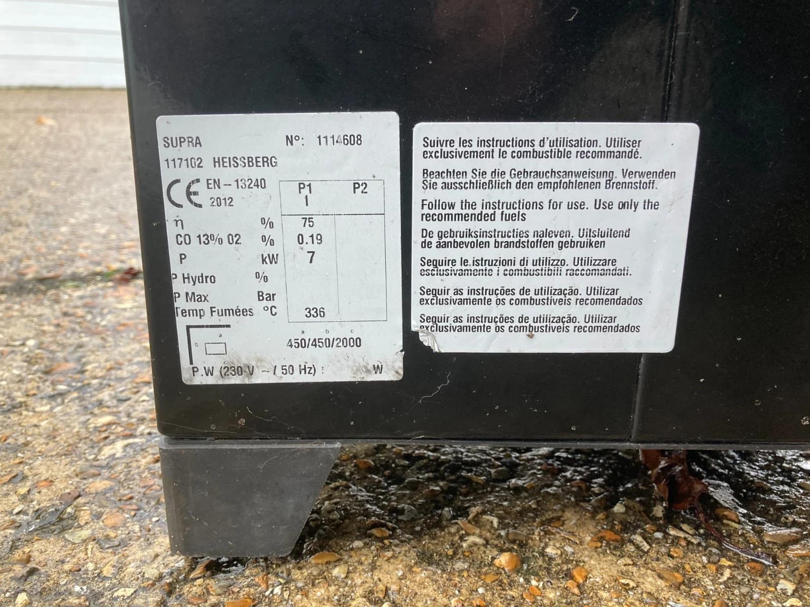 HEISSBERG SUPRA LOG BURNING STOVE 7KW NEW AND UNUSED — view 5