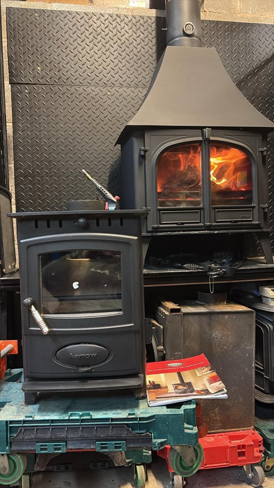 Aarrow Hamlet Solution 4Kw Multifuel Stove, (log,wood,coal+burner)🚚🚚🚚🚚 — view 4