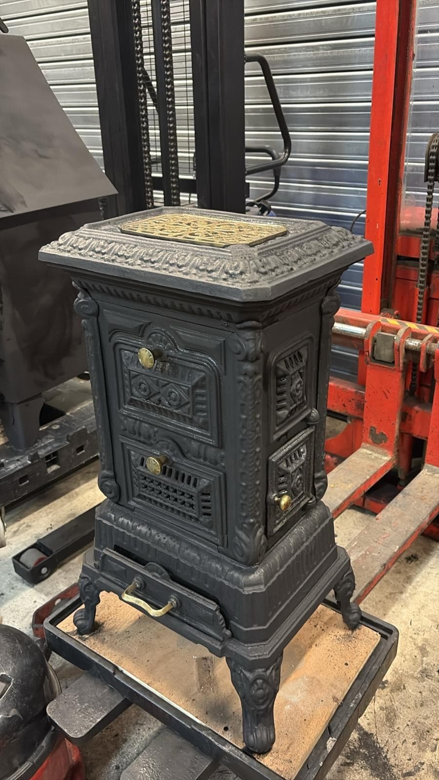 Classic Vintage Cast Iron STOVE 5KW MULTIFUEL, (log,wood+burner) TOPLOAD 🚚🚚 — view 5