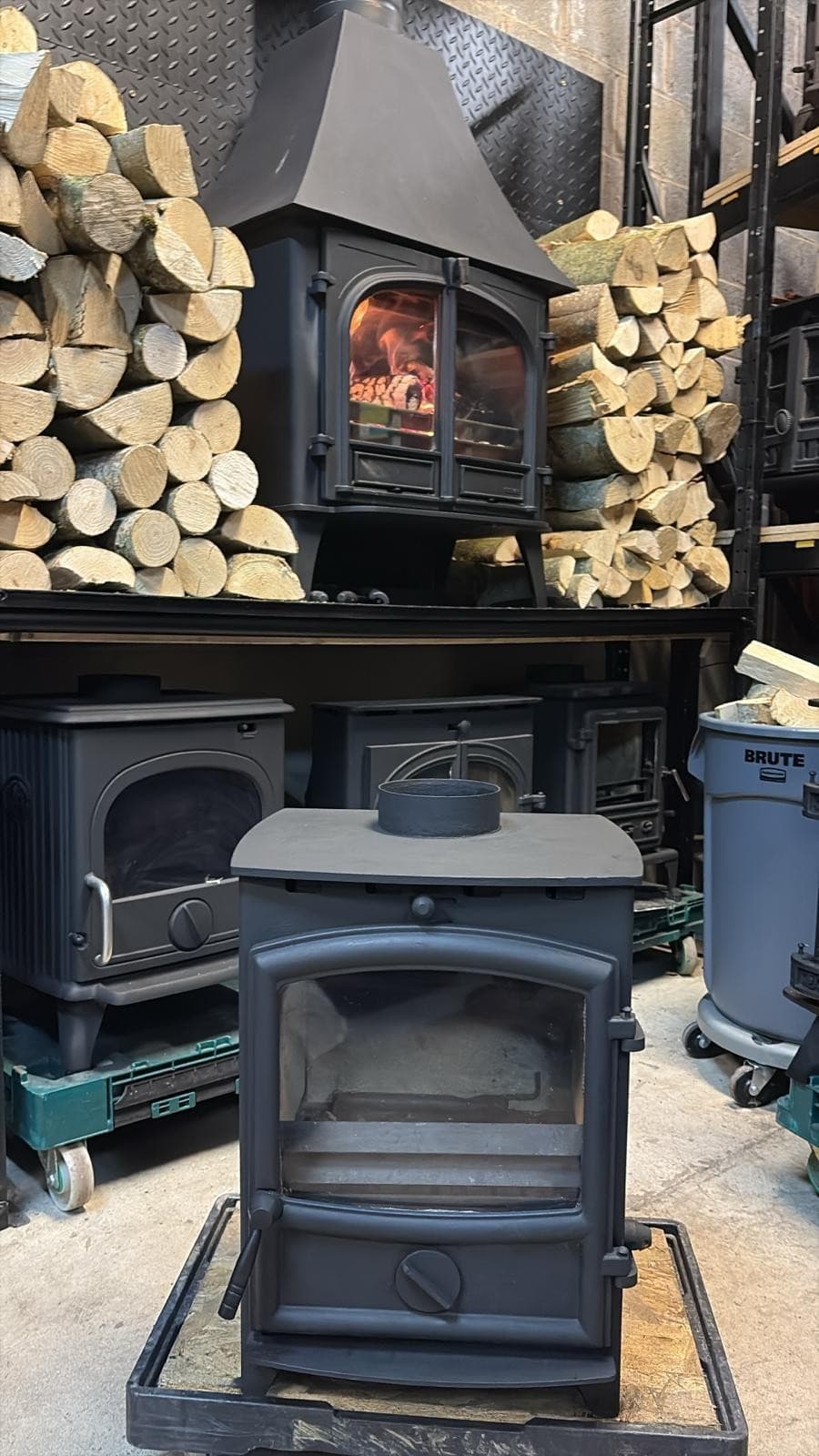 🔥 “FIRELINE FX5” 5KW DEFRA APPROVED Multi fuel stove Log Coal Burner RRP £948🔥 — view 2