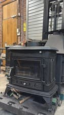 CAST IRON 14kW BOILER Stove, 14KW, MULTIFUEL, (log,wood+burner) BOILER 🚚🚚