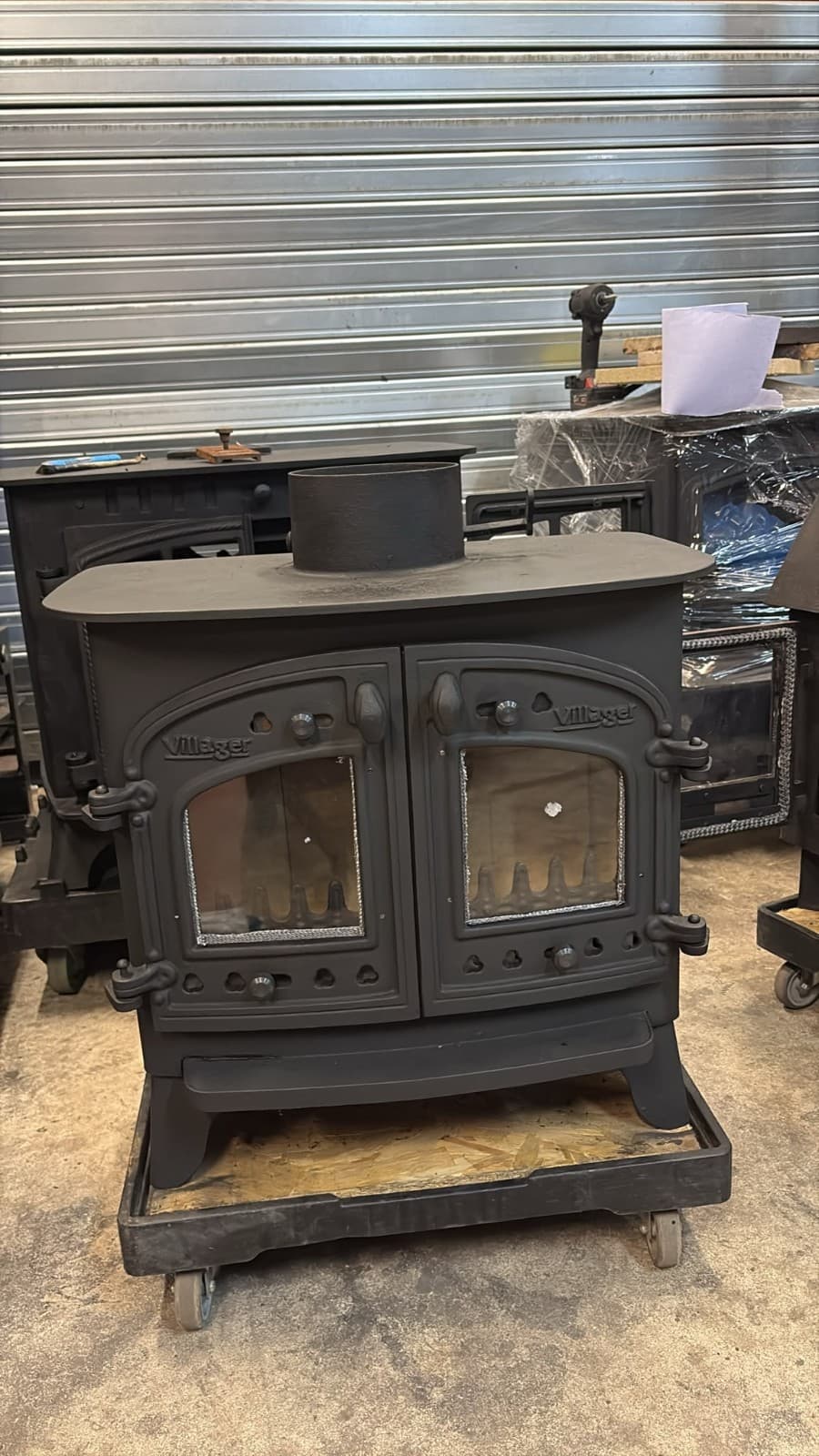 Villager Flatmate Stove, 7kW, WOOD BURNING STOVE (log,wood+burner), ๐๐๐