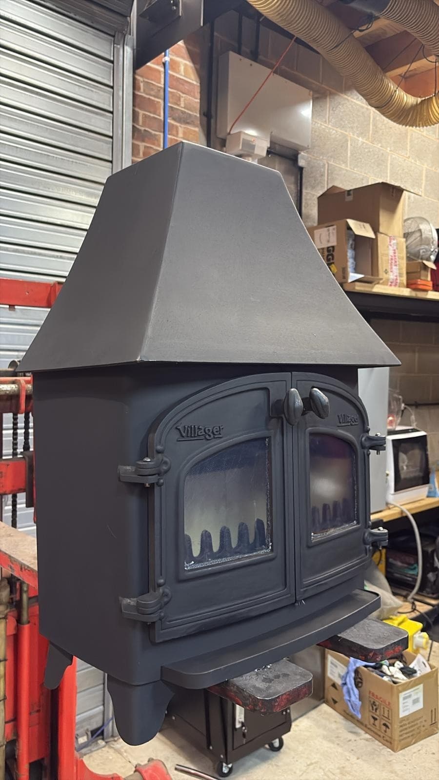 Villager Canopy Stove, 7kW MULTIFUEL, COAL (log,wood+burner), 🚚🚚🚚 — view 4
