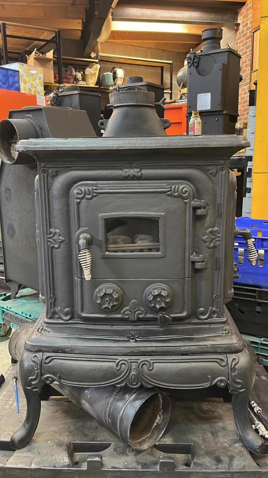 Vintage Cast iron Parlour Gas stove 4.7kw small gas stove