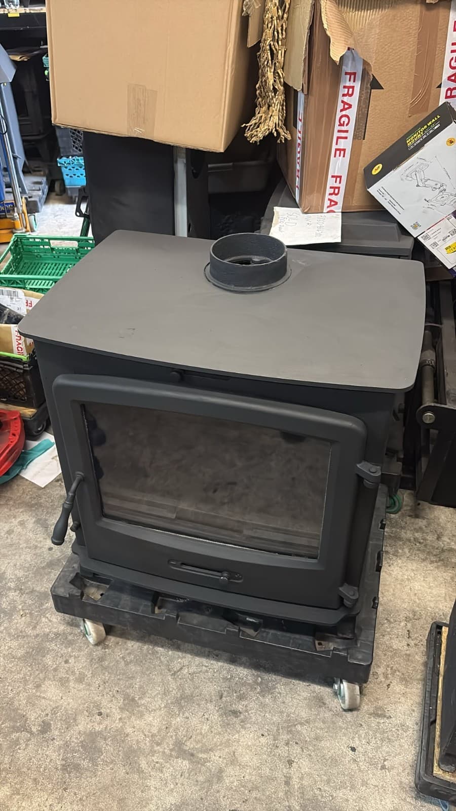 30kw BOILER STOVE Multi-Fuel Wood burning Stove Back Boiler Fire Central Heating — view 4