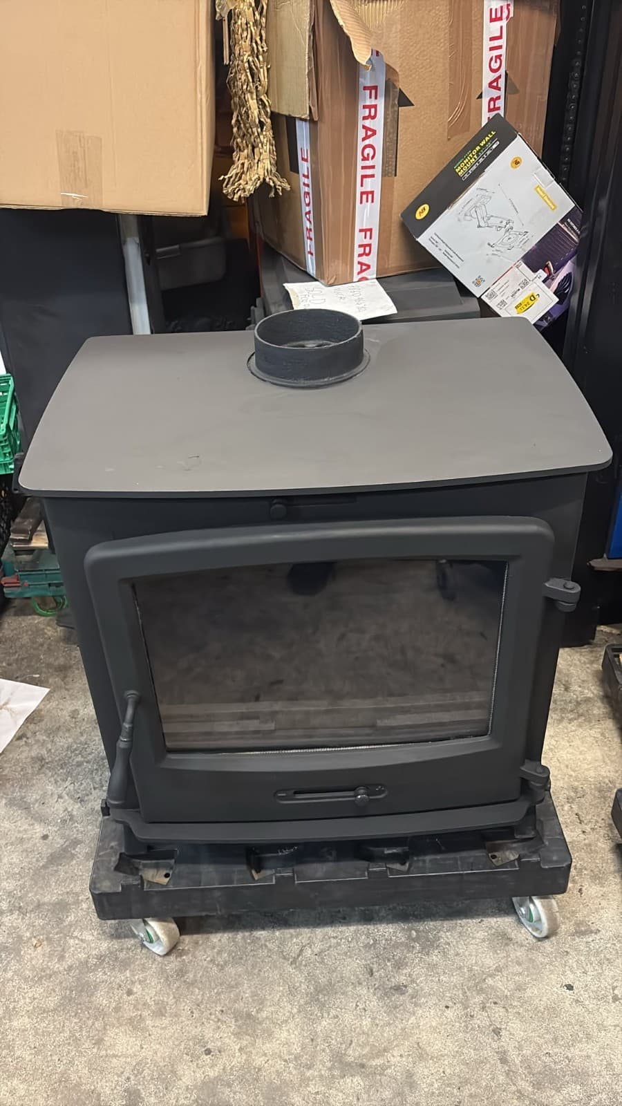 30kw BOILER STOVE Multi-Fuel Wood burning Stove Back Boiler Fire Central Heating — view 5