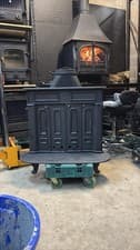 Regency Franklin Stove 10Kw, MULTIFUEL, (log,wood+burner), MEDIUM 75CM 🚚🚚