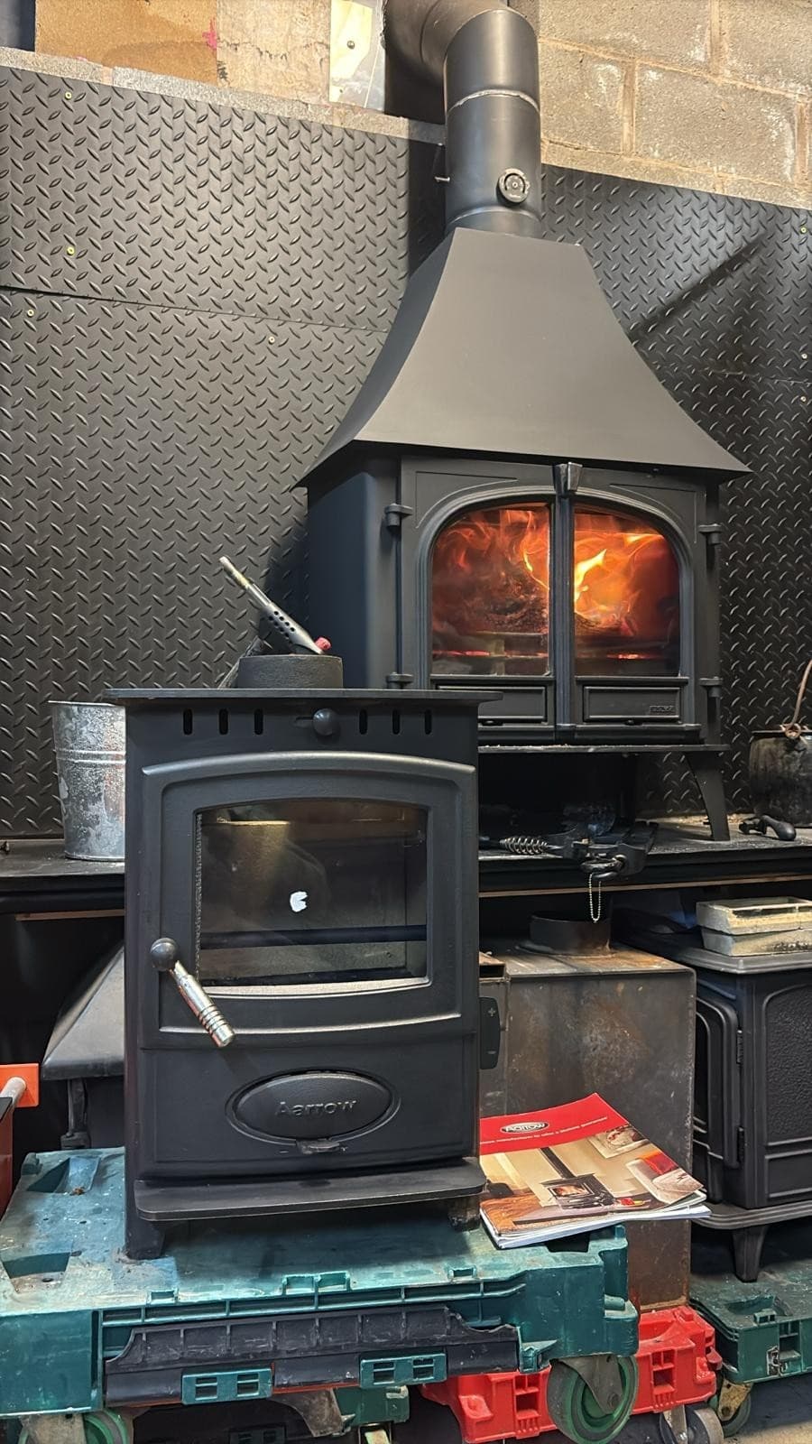Aarrow Hamlet Solution 4Kw Multifuel Stove, (log,wood,coal+burner)🚚🚚🚚🚚