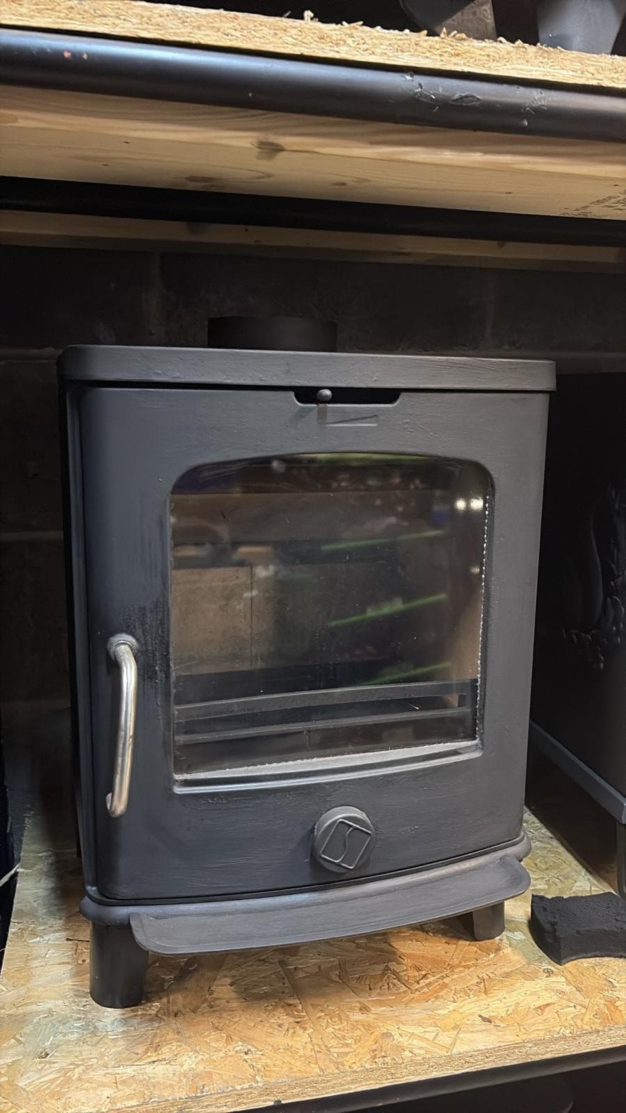 Cast Iron Stove DEFRA APPROVED MULTIFUEL, Woodburner, (log,wood+burner), ๐๐๐