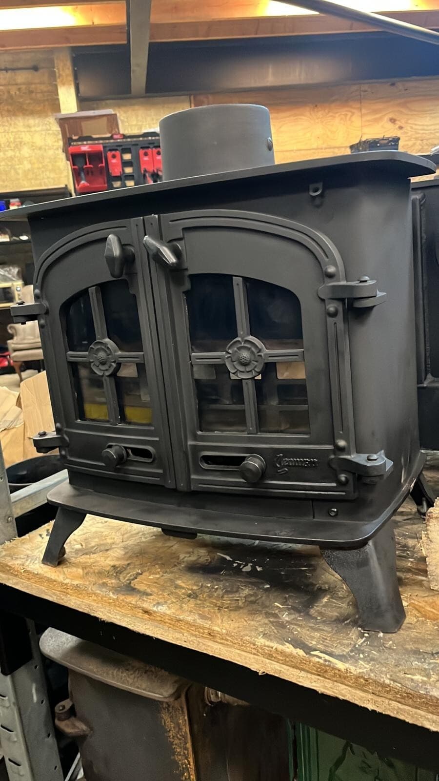 Yeoman Devon Stove 9Kw, FLAT TOP STOVE, Multifuel, (log,wood+burner), 🚚🚚 🚚 — view 3