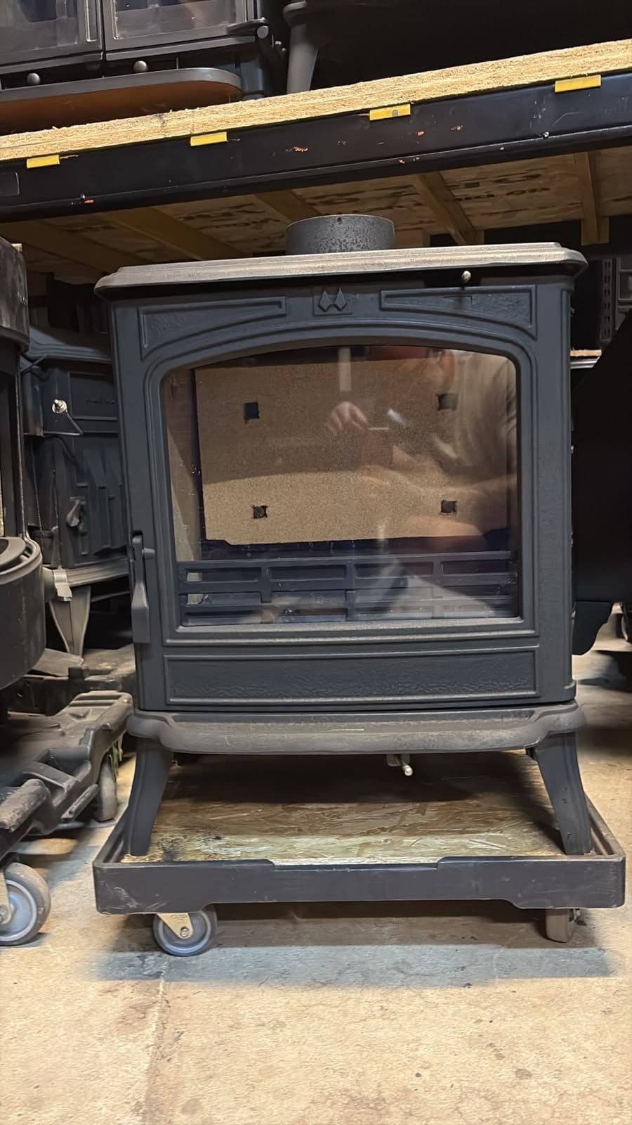 FRANCO BELGE SAVOY MK2 8KW STOVE BLACK, Multifuel, (log,wood+burner), ๐๐ โ view 5