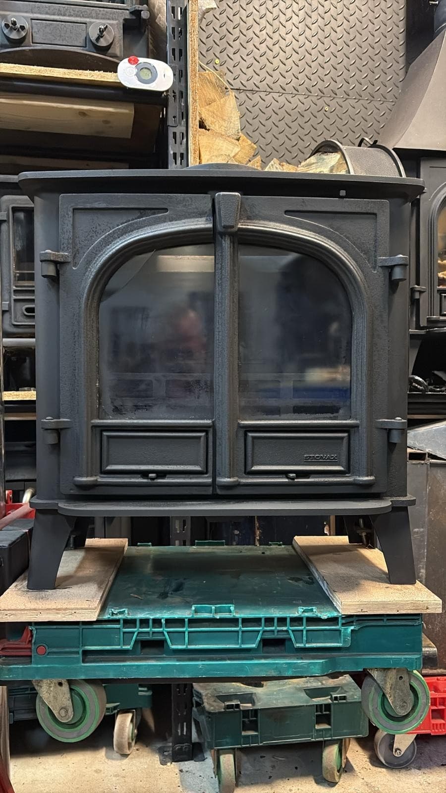 Stovax Stockton 8, SLIMLINE 6kW, Muiltifuel Stove (log,wood+burner),DEFRA, ๐๐ โ view 5