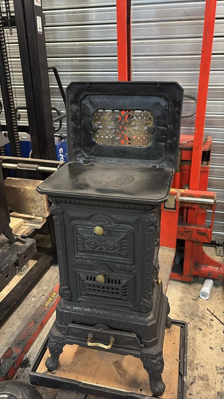 Classic Vintage Cast Iron STOVE 5KW MULTIFUEL, (log,wood+burner) TOPLOAD 🚚🚚 — view 2