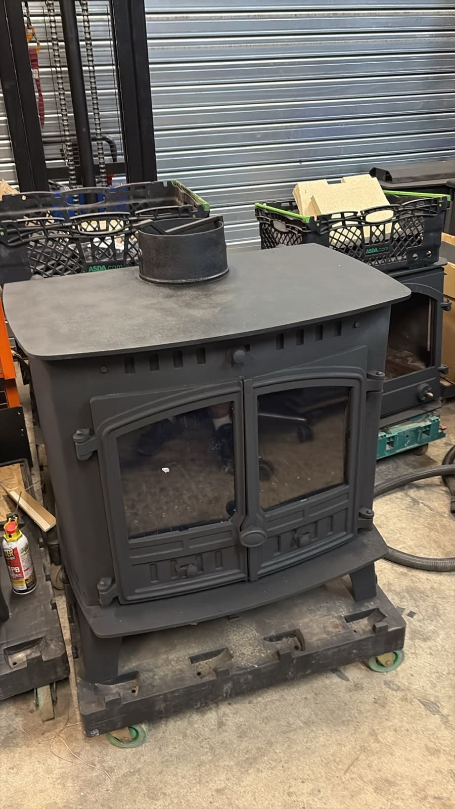 Hunter Herald 80B BOILER Stove, 20KW, MULTI-FUEL, (log,wood+burner) BOILER 🚚🚚 — view 2