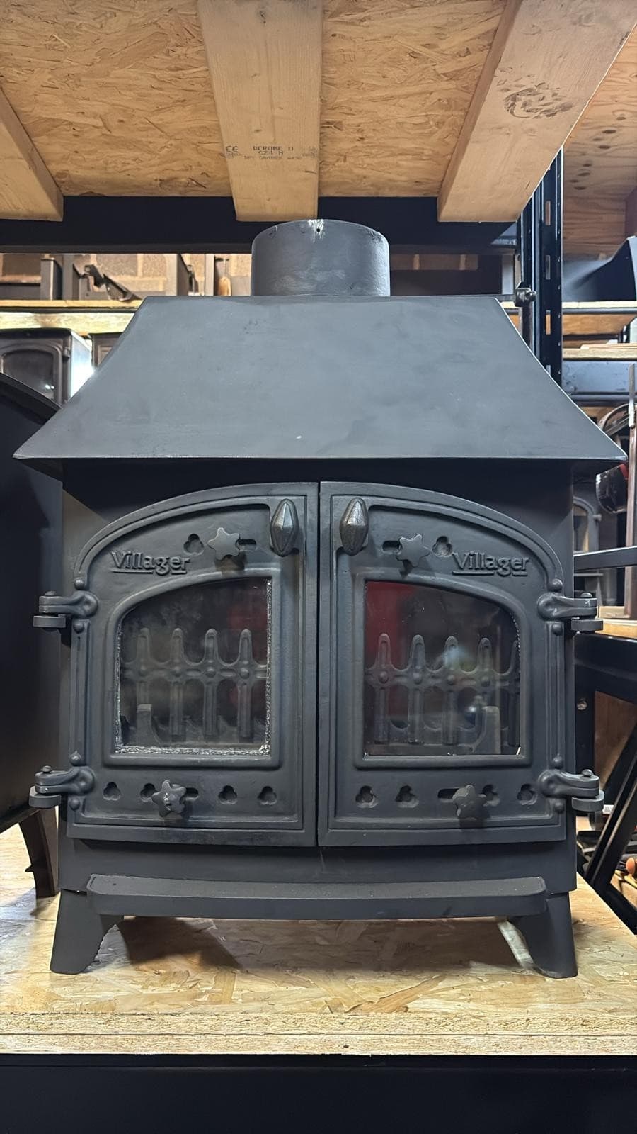 Villager Flatmate Stove, 7kW, Canopy MULTIFUEL, COAL(log,wood+burner), ๐๐๐ โ view 5