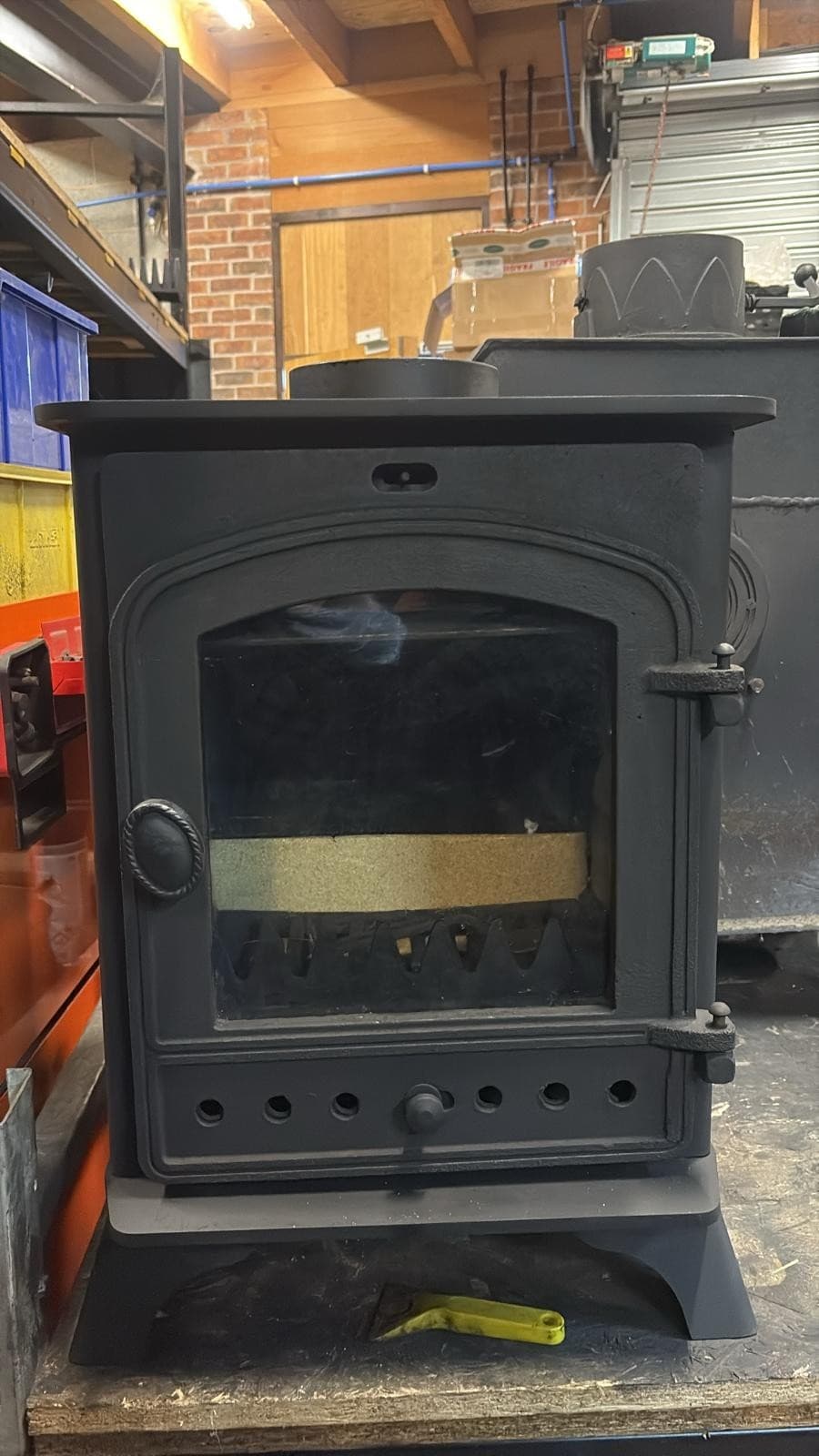 Hunter Rosewood 6kw Stove, MULTIFUEL, (log,wood+burner), DEFRA, eco stoveπππ β view 3