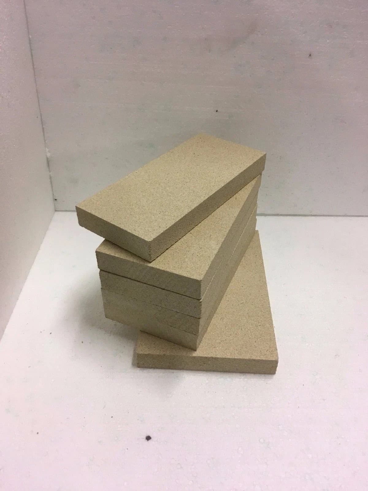 Vermiculite Stove Brick Set Compatible With Villager Puffin 6 in total Old Style — view 3
