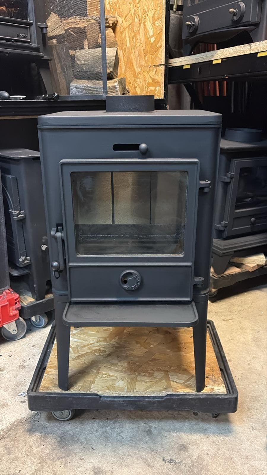 Scan Anderston Scandinavian Scandi, Vintage, Cast iron stove. Restored — view 5