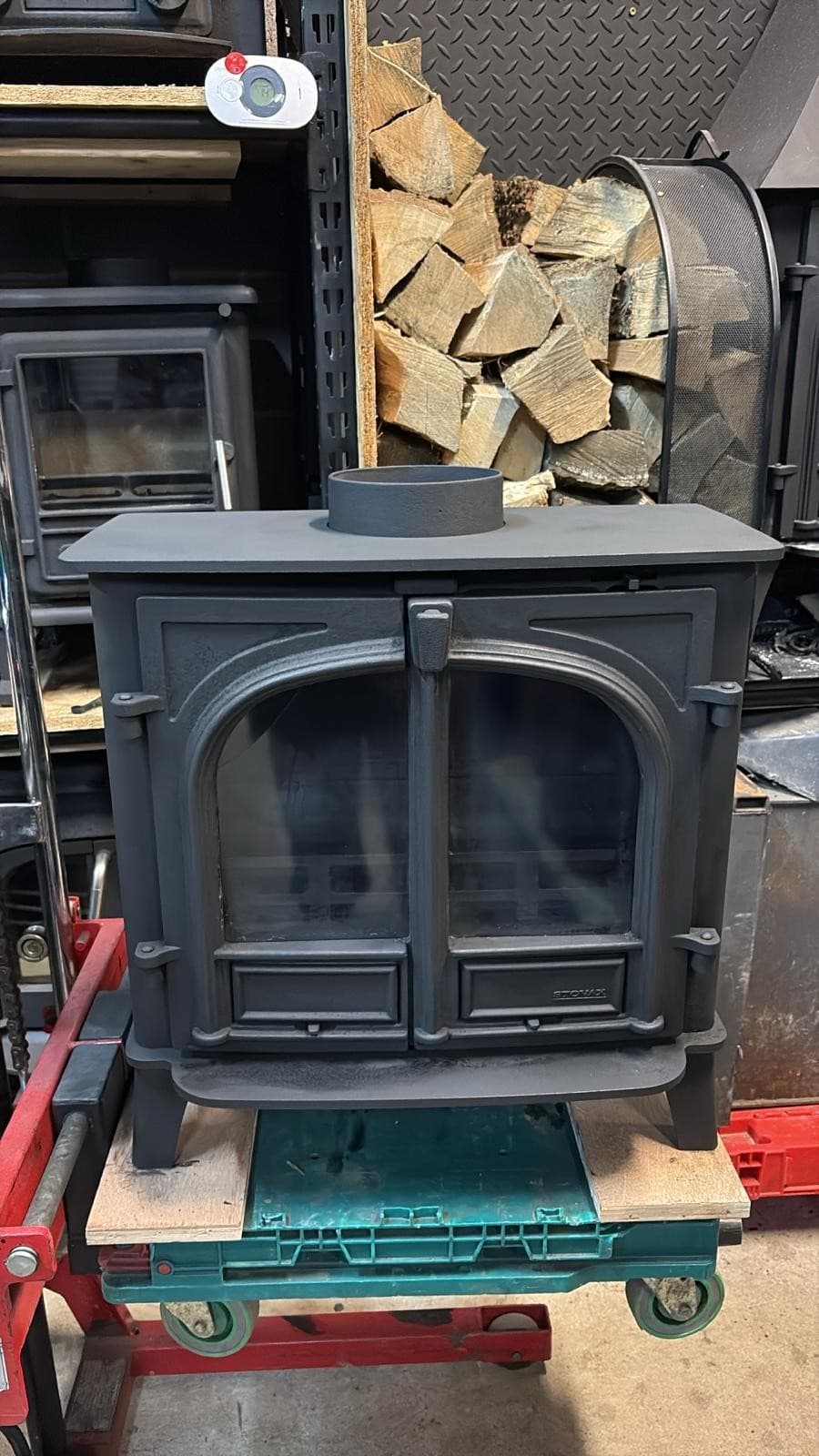 Stovax Stockton 8, SLIMLINE 6kW, Muiltifuel Stove (log,wood+burner),DEFRA, ๐๐ โ view 2