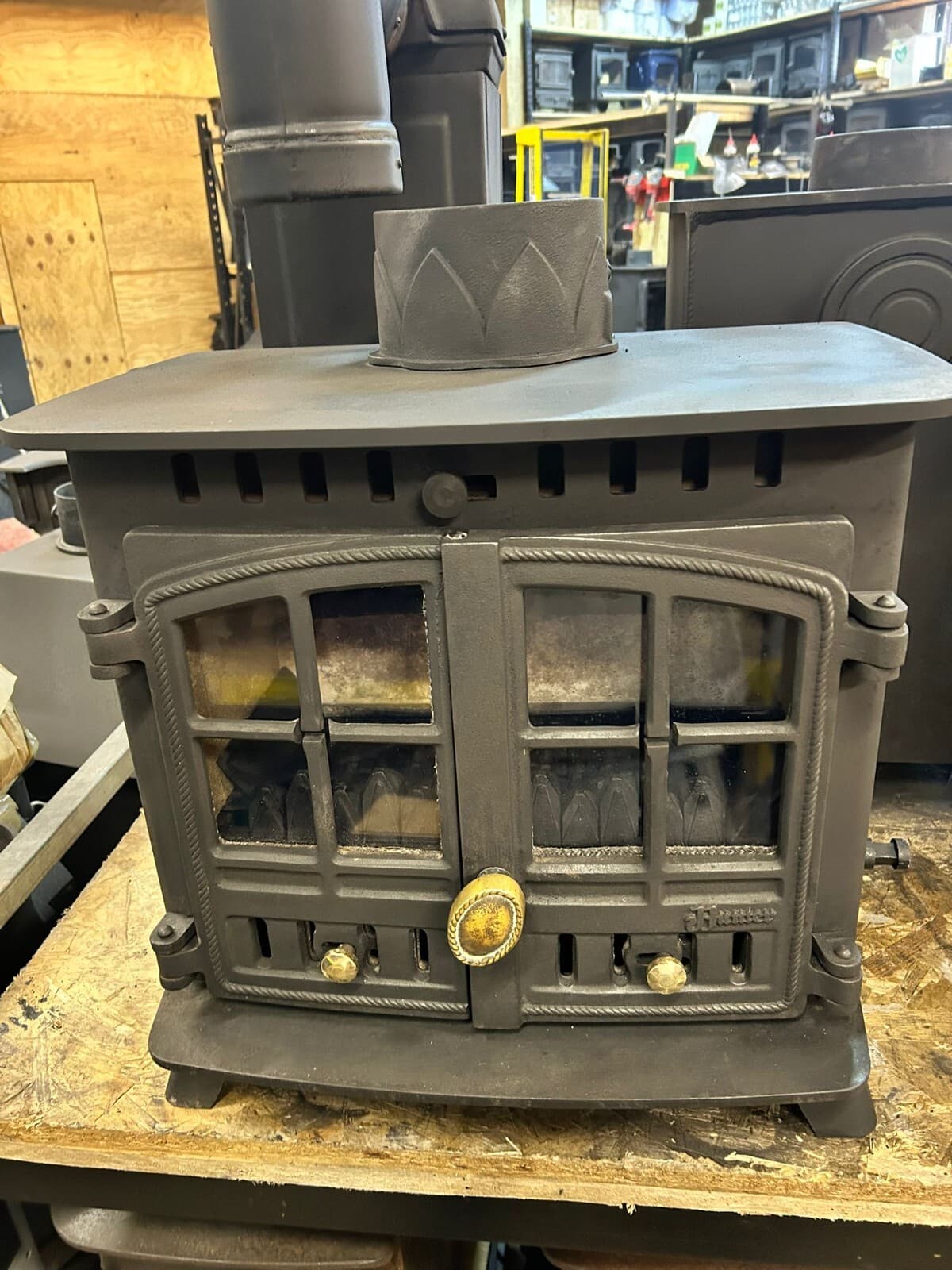 Hunter Herald 6 Stove 6kw, MULTIFUEL, (log,wood+burner), brass handle, 🚚🚚🚚 — view 2