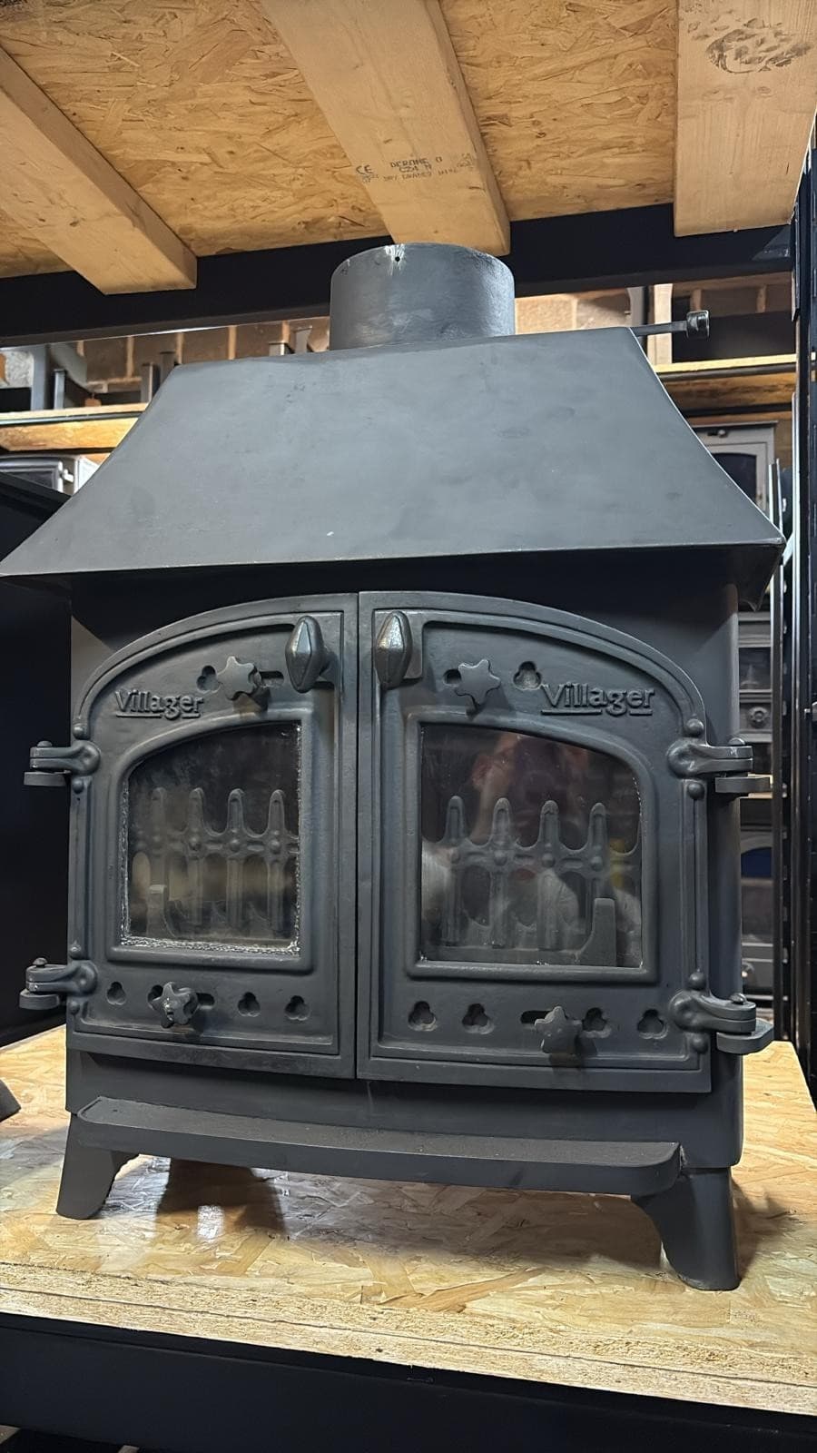 Villager Flatmate Stove, 7kW, Canopy MULTIFUEL, COAL(log,wood+burner), ๐๐๐ โ view 2