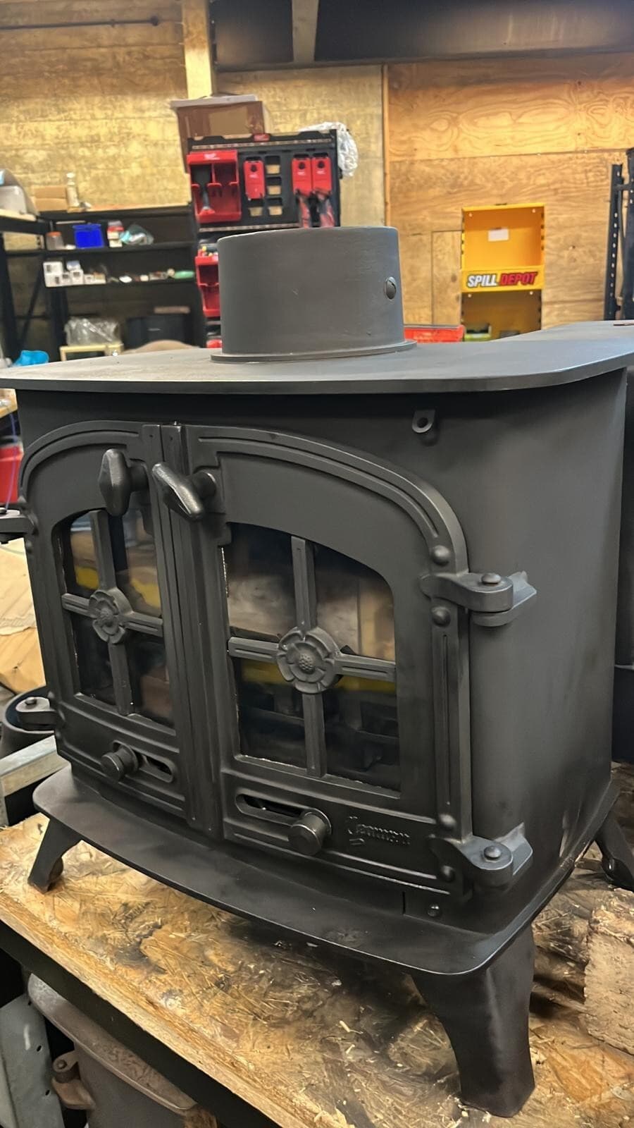 Yeoman Devon Stove 9Kw, FLAT TOP STOVE, Multifuel, (log,wood+burner), 🚚🚚 🚚 — view 4