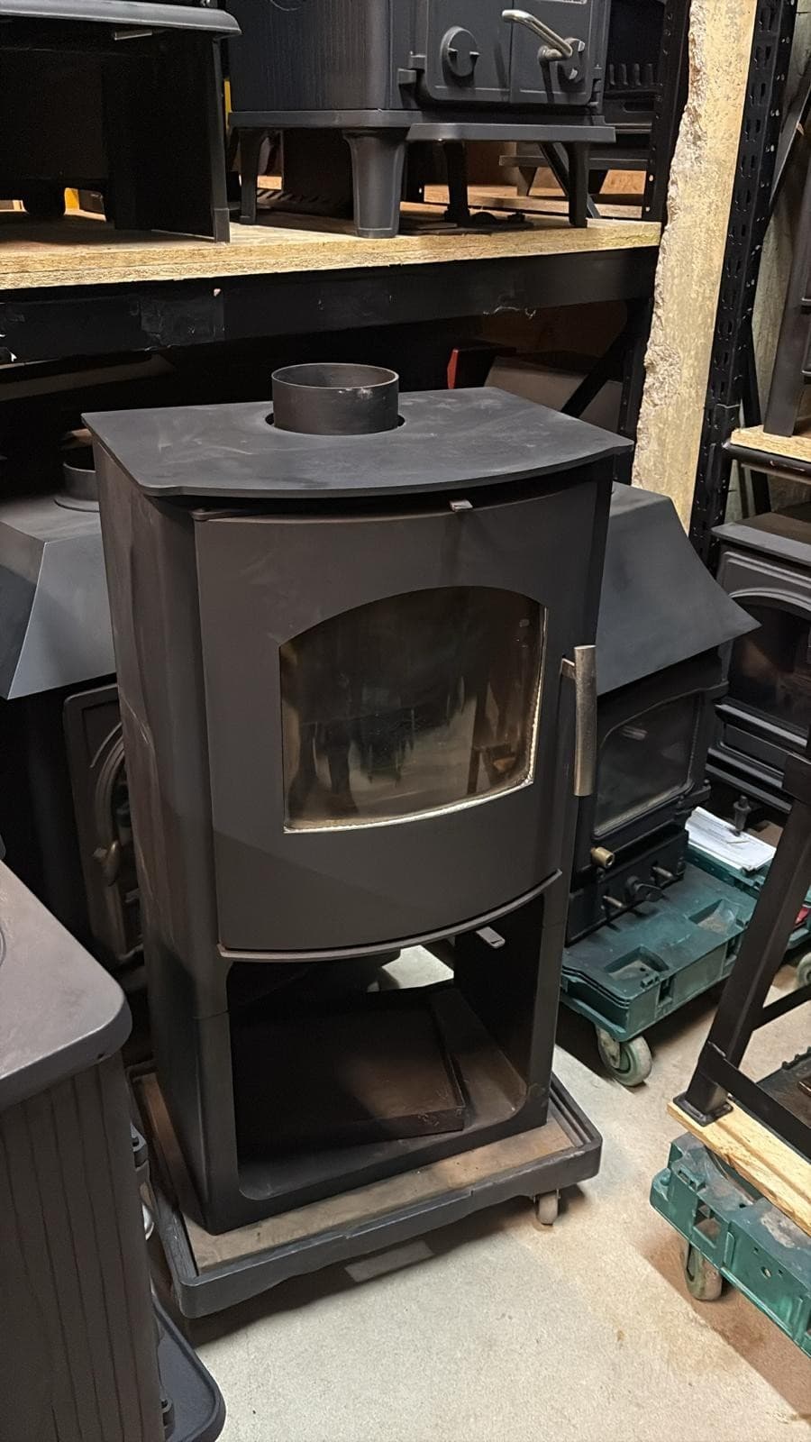 Mendip log store STOVE 7.5kW, Multifuel, coal (log,wood+burner), ๐๐ ๐ โ view 5
