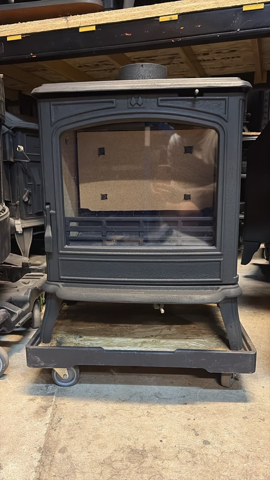 FRANCO BELGE SAVOY MK2 8KW STOVE BLACK, Multifuel, (log,wood+burner), ๐๐ โ view 2