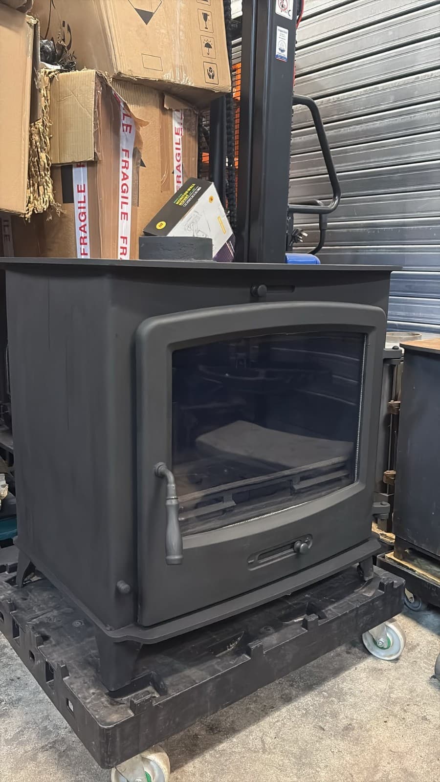 30kw BOILER STOVE Multi-Fuel Wood burning Stove Back Boiler Fire Central Heating
