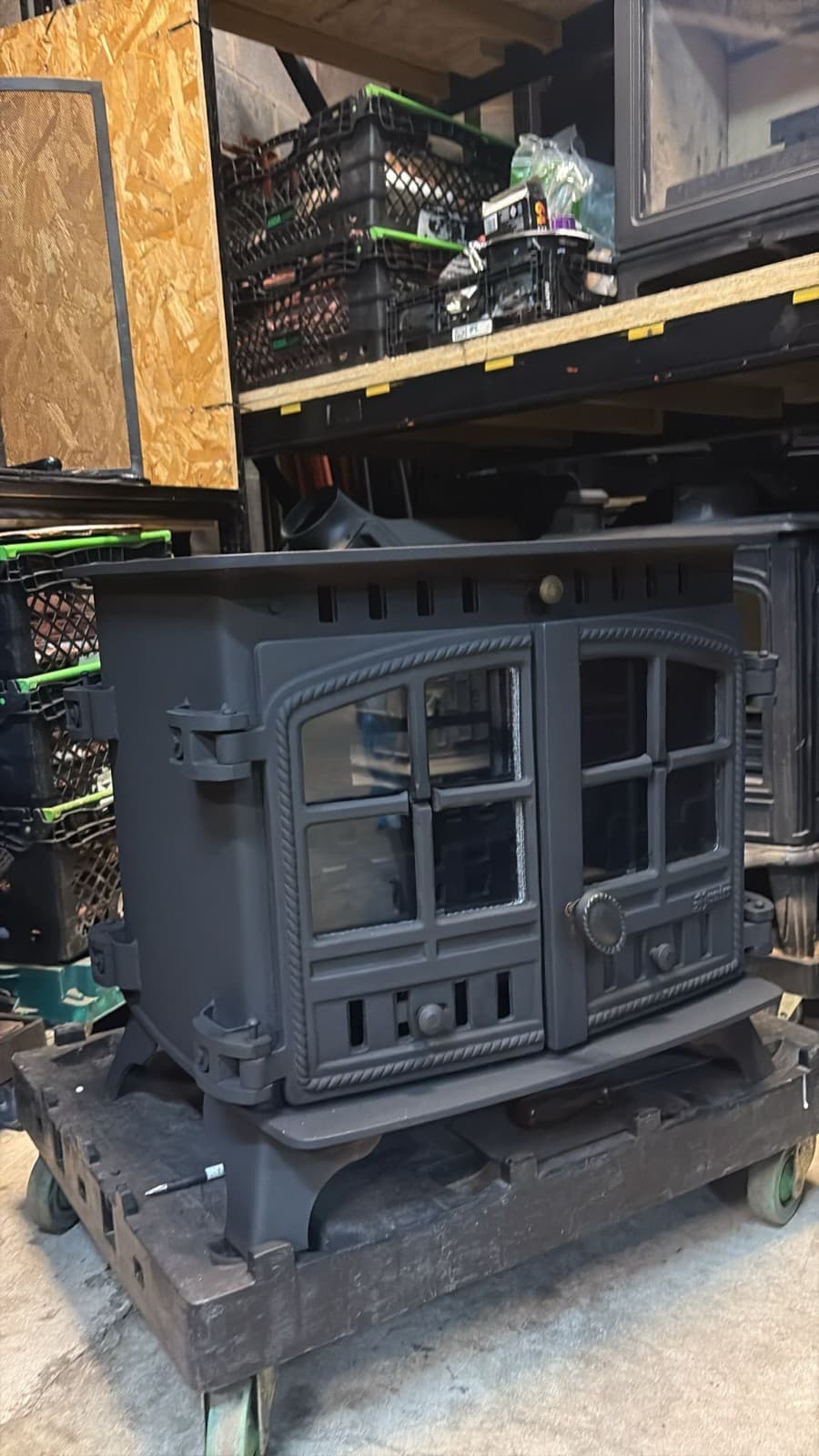 Hunter Herald 8 Stove, DOUBLE SIDED/FRONTED MULTIFUEL,COAL (log,wood+burner) — view 5
