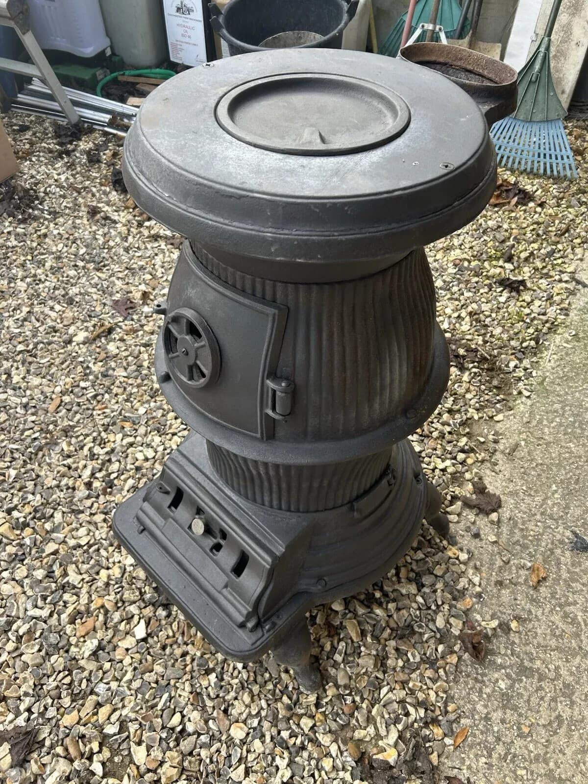 Large pot belly stove MULTIFUEL, 90X50CM MULTIFUEL, (log,wood+burner) ๐๐ โ view 3