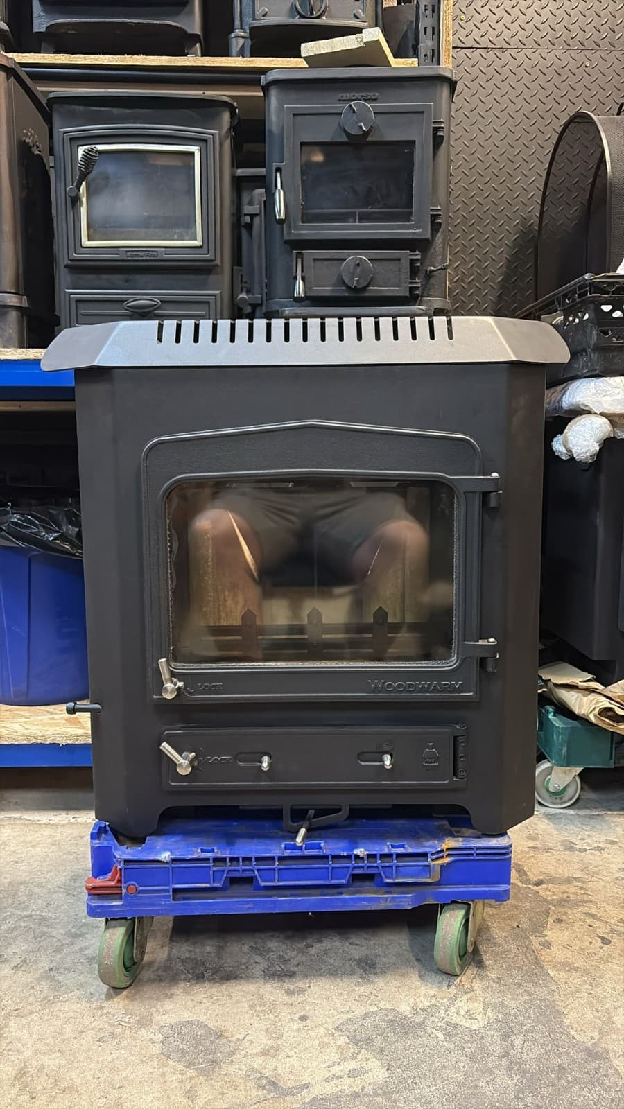 WOODWARM FIREVIEW Inset Stove 5Kw, Multifuel DELIVERY LOGBURNER WOODBURNER
