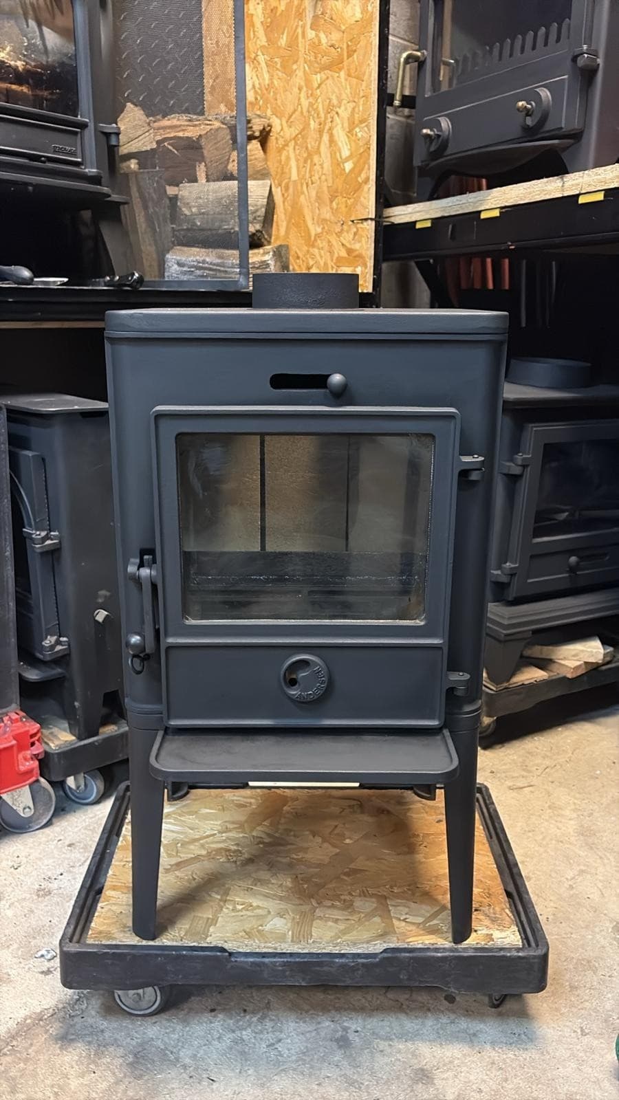 Scan Anderston Scandinavian Scandi, Vintage, Cast iron stove. Restored — view 2