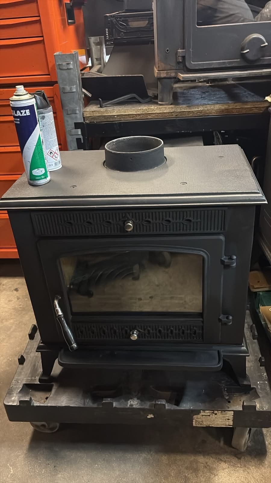 CAST IRON STOVE 11-12Kw, MULTIFUEL,COAL(log,wood+burner) GOOD QUALITY — view 5