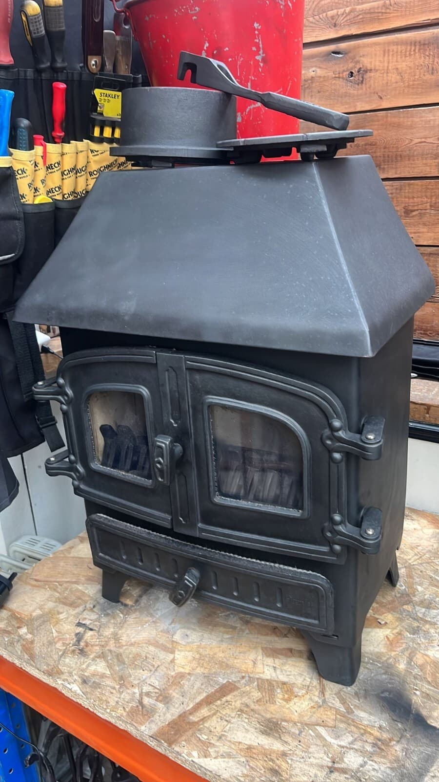 Aarrow Hamlet 5kw Stove, MULTIFUEL, (log,wood+burner), ๐๐๐