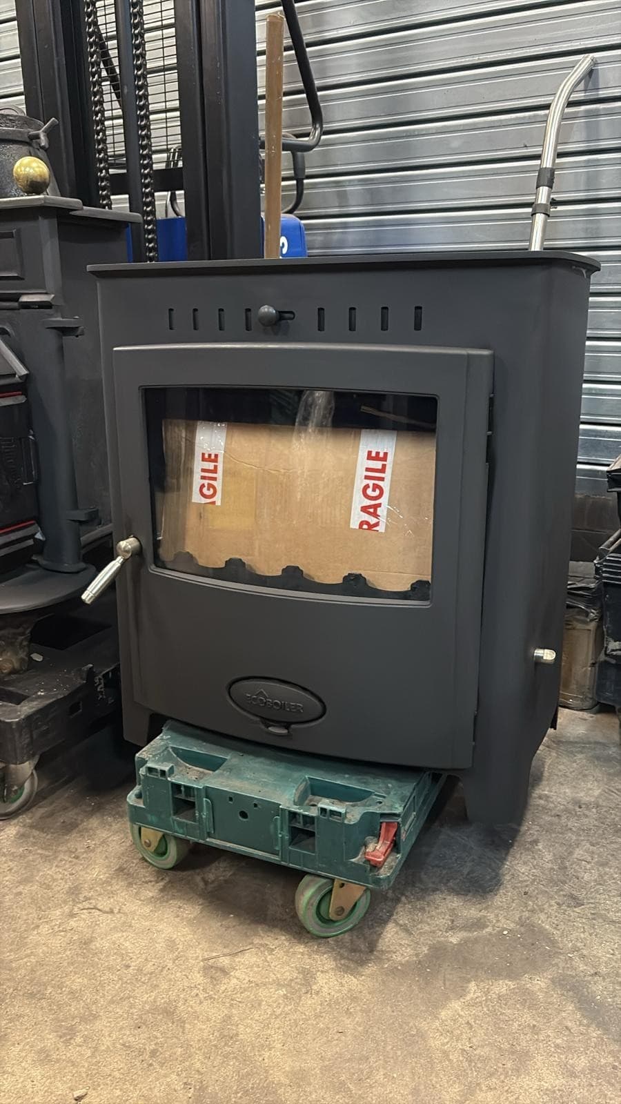 25KW BOILER STOVE Stratford eco Boiler 25, Multifuel, COAL (log,wood+burner) — view 3