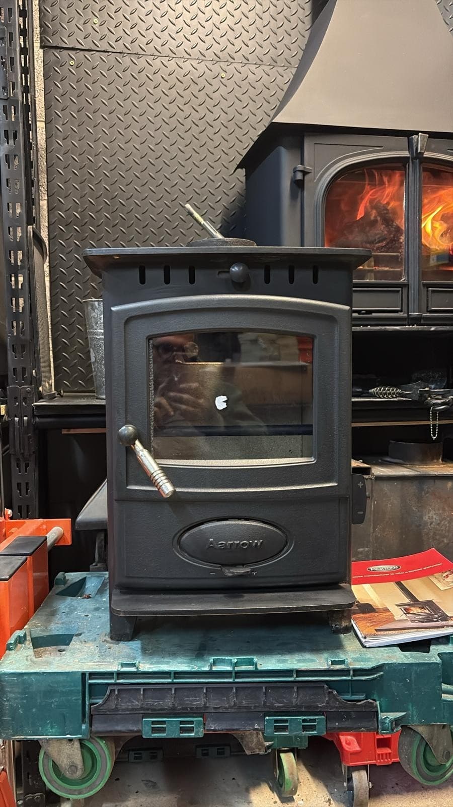 Aarrow Hamlet Solution 4Kw Multifuel Stove, (log,wood,coal+burner)🚚🚚🚚🚚 — view 3