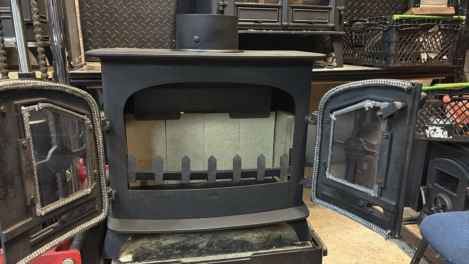 Yeoman EXE Stove 7 Kw, FLAT TOP STOVE, WOOD STOVE , (log,wood+burner), 🚚🚚 🚚 — view 5