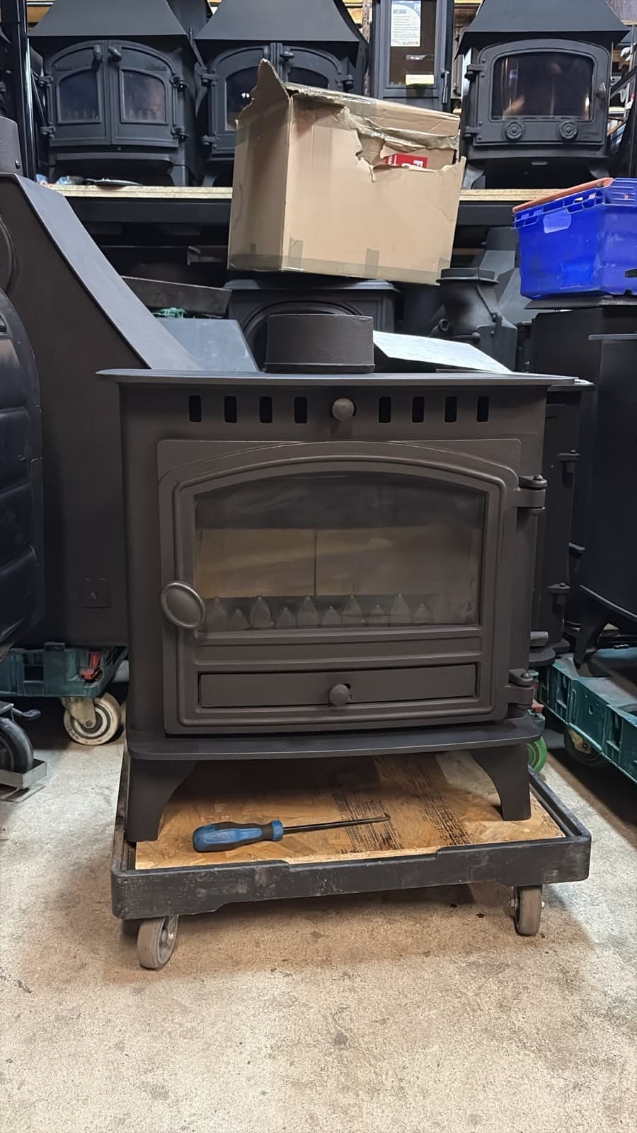 Hunter Herald 6 SLIMLINE Stove 5kw, MULTIFUEL, (log,wood+burner), ๐๐๐ โ view 3