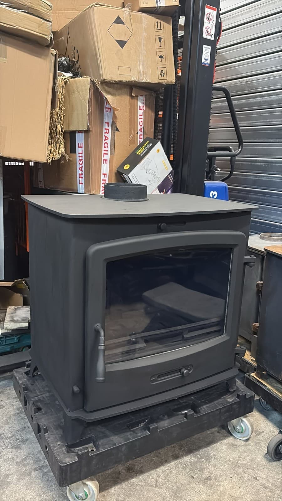 30kw BOILER STOVE Multi-Fuel Wood burning Stove Back Boiler Fire Central Heating — view 2