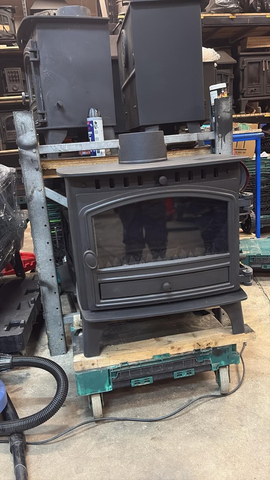 Hunter Herald 8 Stove 8kw, BOILER, MULTIFUEL, (log,wood+burner), , 🚚🚚🚚 — view 3