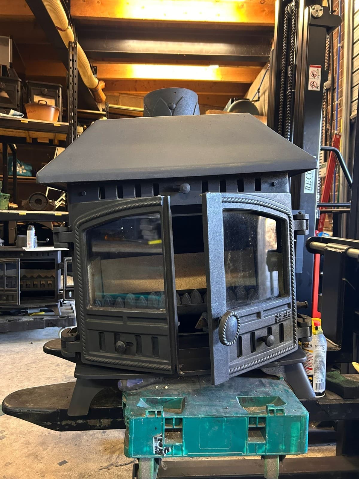 Hunter Herald 8 Stove 8kw, MULTIFUEL, COAL (log,wood+burner), 🚚🚚🚚 — view 3