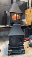 Yeoman Devon Stove 9Kw, DOUBLE SIDED/FRONTED MULTIFUEL,COAL(log,wood+burner),🚚