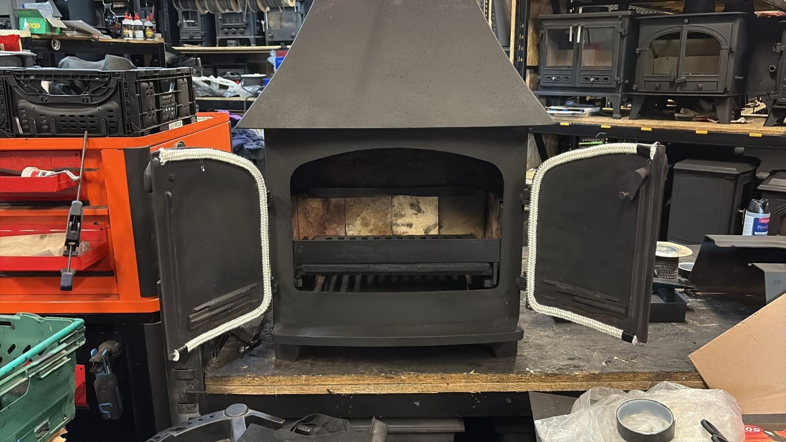 Yeoman Devon Stove 9Kw, CANOPY STOVE, Multifuel, (log,wood+burner), ๐๐ ๐ โ view 5