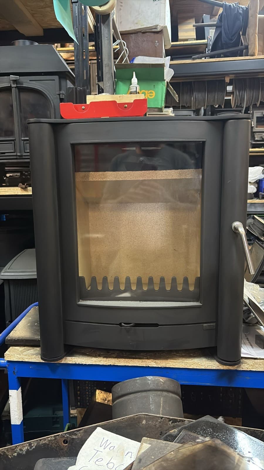 Firebelly FB1 Wood Burning Stove - Wood burner - Log Burner Black — view 2