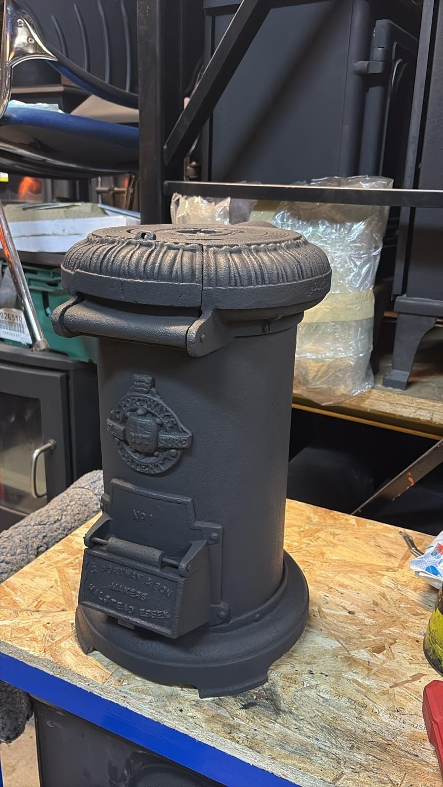 VINTAGE The Tortoise No1 Stove LOG BURNER WOOD BURNING STOVE 4-5KW BRAND NEW — view 3