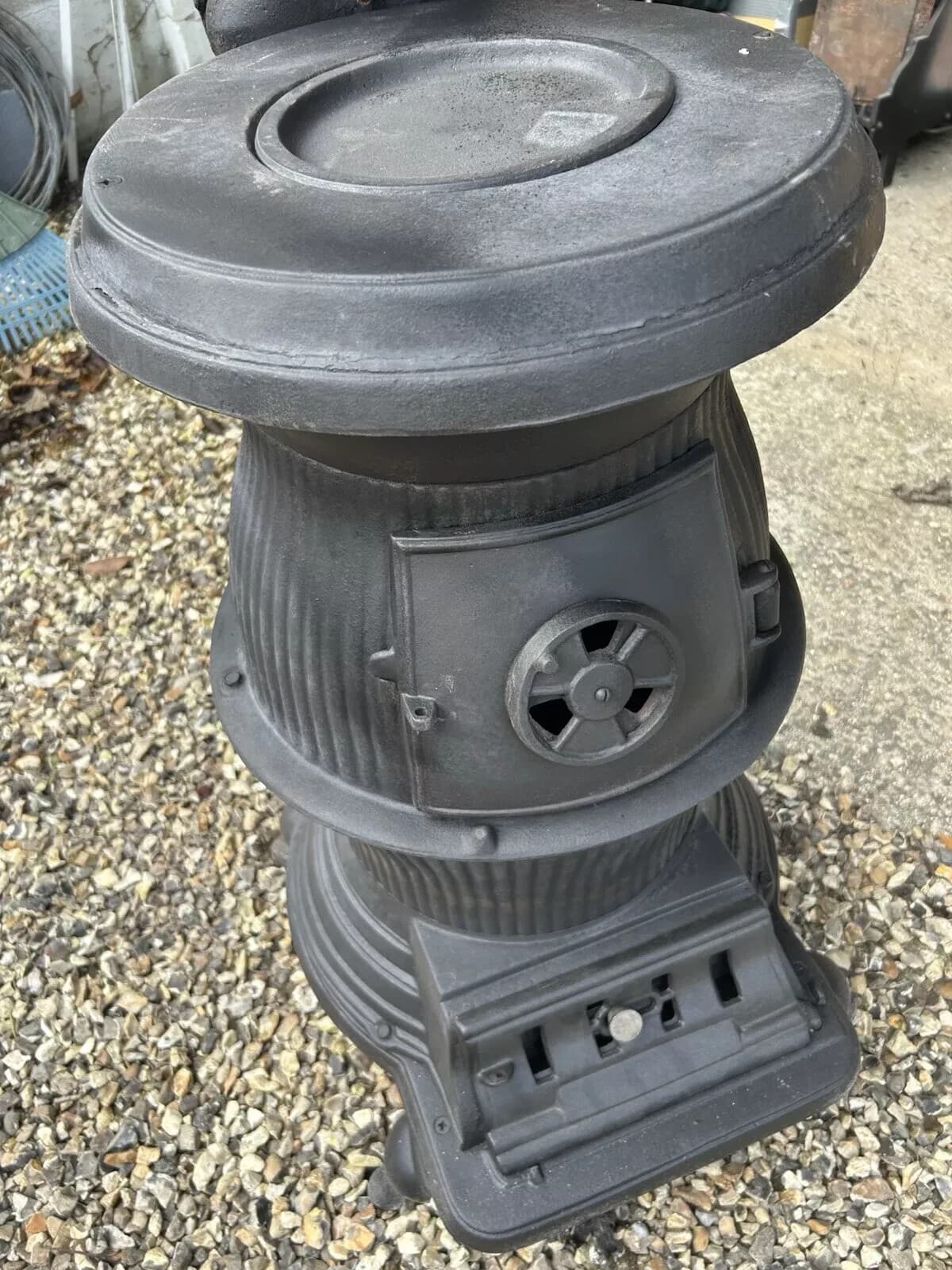 Large pot belly stove MULTIFUEL, 90X50CM MULTIFUEL, (log,wood+burner) ๐๐