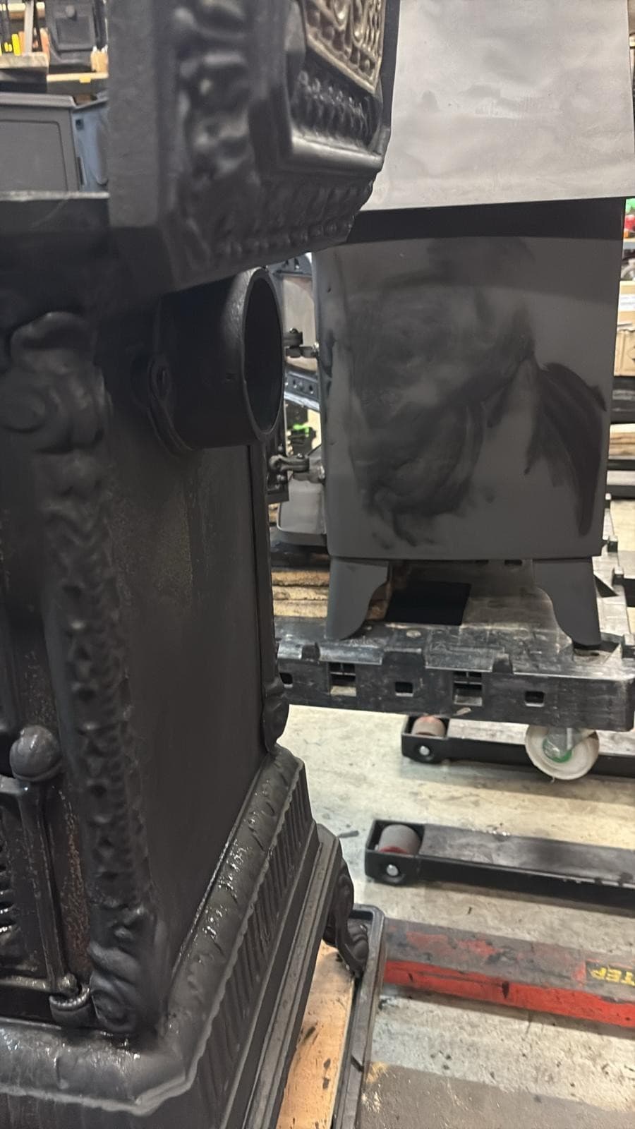 Classic Vintage Cast Iron STOVE 5KW MULTIFUEL, (log,wood+burner) TOPLOAD 🚚🚚 — view 4